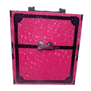 Barbie Fashionista Ultimate PINK Closet Portable Wardrobe ~ inc. clothing/acc.